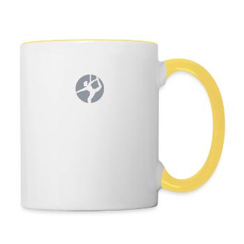Danse Musique de danse - Mug contrasté - blanc/jaune - Droite