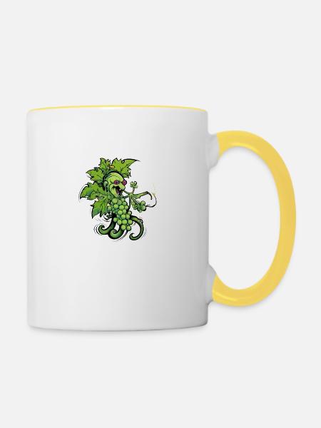 Ranken-Elf - Tasse zweifarbig - Weiß/Gelb