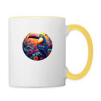 Toucan - Contrasting Mug - white/yellow - Right