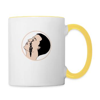 Tear of time - Contrasting Mug - white/yellow - Right