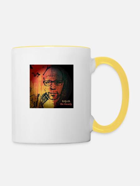 Be Ready - Tasse zweifarbig - Weiß/Gelb