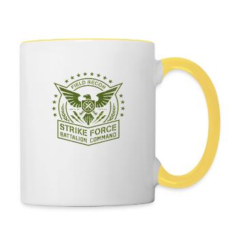 Army Military Air Force Navy Marines Amérique États-Unis - Mug contrasté - blanc/jaune - Droite