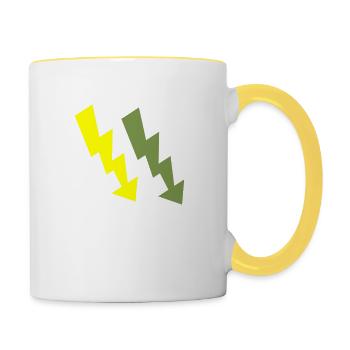 Flashes 2 - Contrasting Mug - white/yellow - Right