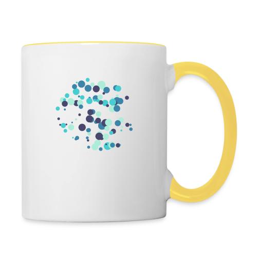 abstract circles pattern - Contrasting Mug