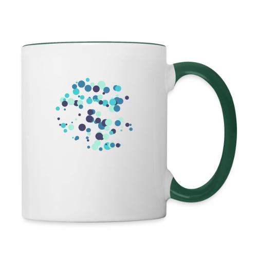 abstract circles pattern - Contrasting Mug