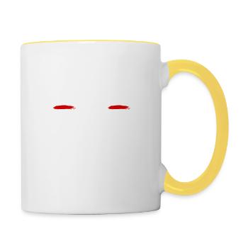 Prêt pour le match - Mug contrasté - blanc/jaune - Droite