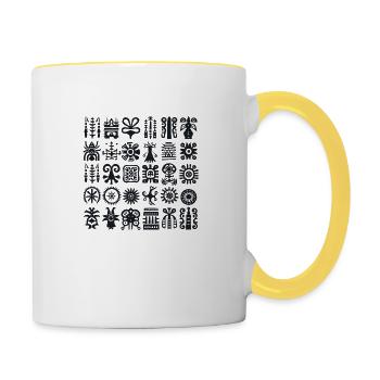 SYMBOLS - Contrasting Mug - white/yellow - Right