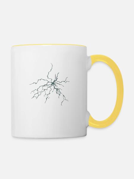 Blitz 1209 A - Tasse zweifarbig - Weiß/Gelb