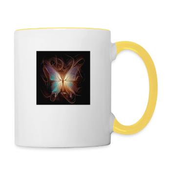 Metamorphose - Tasse zweifarbig - Weiß/Gelb - Rechts