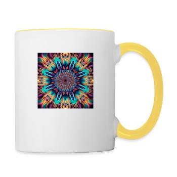 crazyT - Tasse zweifarbig - Weiß/Gelb - Rechts