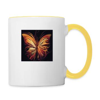 Metamorphose - Tasse zweifarbig - Weiß/Gelb - Rechts