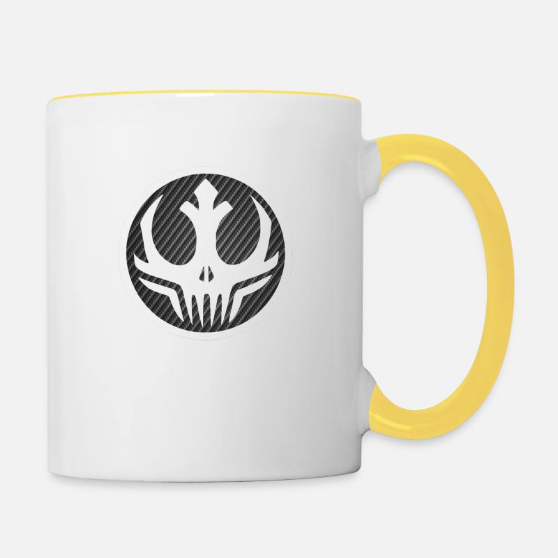 Star - Tasse zweifarbig - Weiß/Gelb