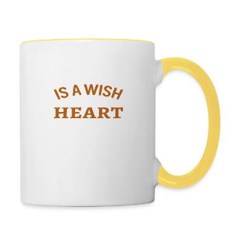 A Dream is a Wish your Heart makes - Contrasting Mug - white/yellow - Right