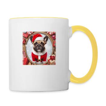 Bully Christmas - Contrasting Mug - white/yellow - Right
