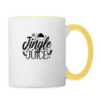 Jingle Juice - Contrasting Mug - white/yellow - Right