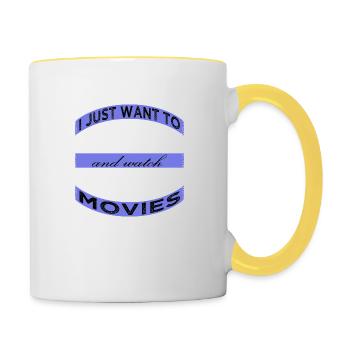 Comic Dino Under The Tree Sayings Baker Appeal - Contrasting Mug - white/yellow - Right