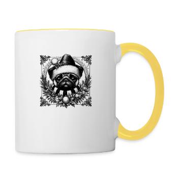 Carlin Goth - Mug contrasté - blanc/jaune - Droite