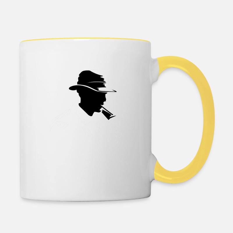 Sherlock - Tasse zweifarbig - Weiß/Gelb
