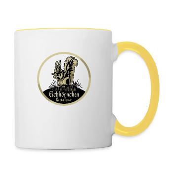 Eichhorn RattaToskr - Tasse zweifarbig - Weiß/Gelb - Rechts