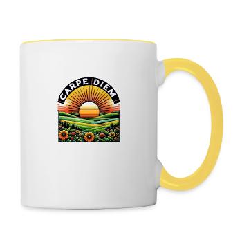 Carpe Diem - Contrasting Mug - white/yellow - Right