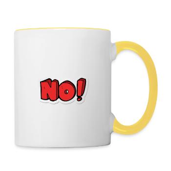 Before you ask: No - Contrasting Mug - white/yellow - Right