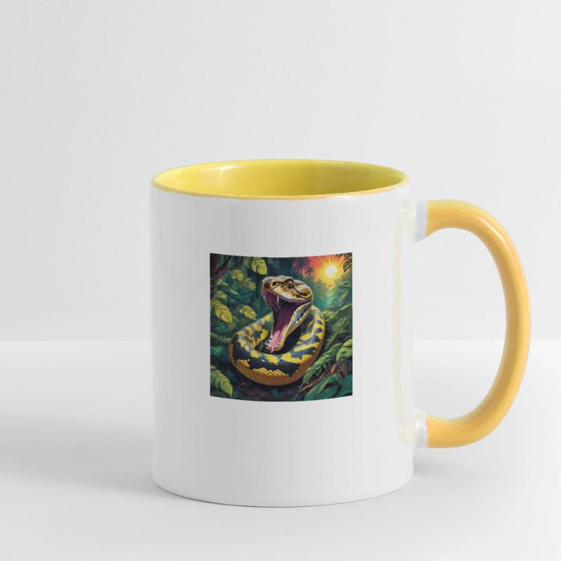 Serpent python Mug contrasté