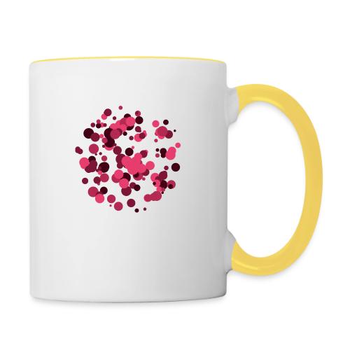 abstract circles pattern - Contrasting Mug