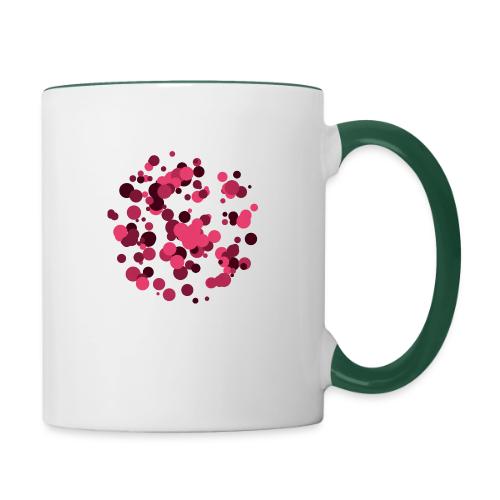 abstract circles pattern - Contrasting Mug