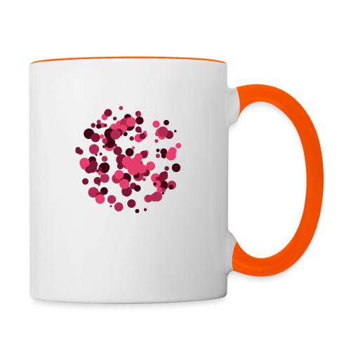 abstract circles pattern - Contrasting Mug