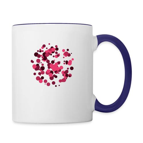abstract circles pattern - Contrasting Mug