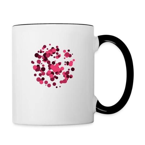 abstract circles pattern - Contrasting Mug
