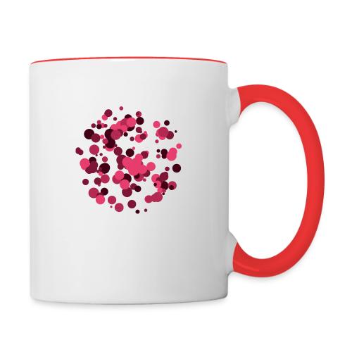 abstract circles pattern - Contrasting Mug