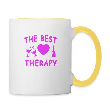 Wine - Contrasting Mug - white/yellow - Right