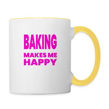 Bake - Contrasting Mug - white/yellow - Right