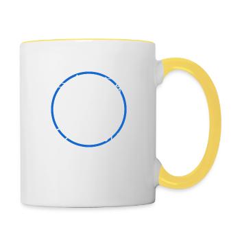 visual arts art art creation natural beauty - Contrasting Mug - white/yellow - Right