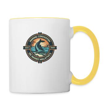 Marine Conservation - Contrasting Mug - white/yellow - Right