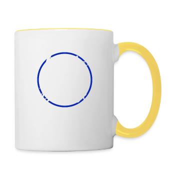 Gourmet Bliss Foodie Bliss Quote Birthday Geek - Contrasting Mug - white/yellow - Right