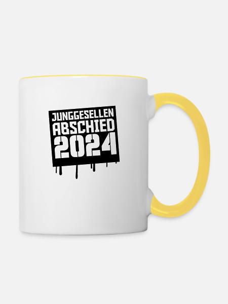 jga 2024 - Tasse zweifarbig - Weiß/Gelb