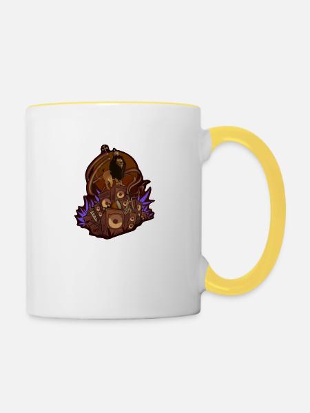 ridm visions - Tasse zweifarbig - Weiß/Gelb