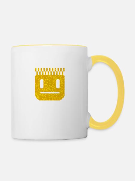 Peppo das Kind - Tasse zweifarbig - Weiß/Gelb