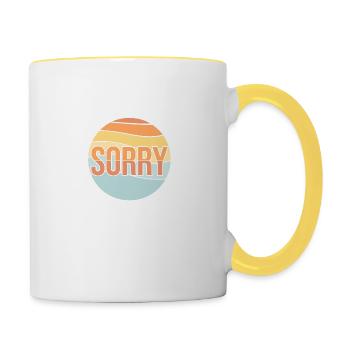 I Have Selective Hearing You Weren't Selected Joke - Contrasting Mug - white/yellow - Right