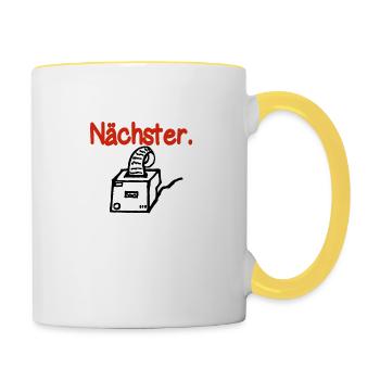 Imprimante de reçus à la carte Cook Cook - Mug contrasté - blanc/jaune - Droite