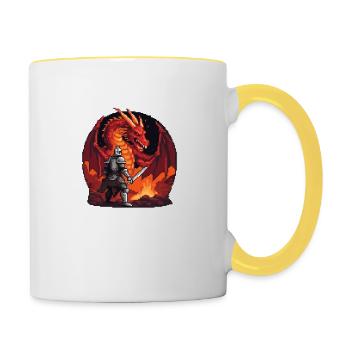Dragon's Lair Showdown - Contrasting Mug - white/yellow - Right
