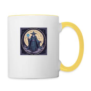 Mystic Pixel Mage - Contrasting Mug - white/yellow - Right