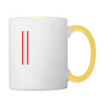 Es ist ein guter Tag, um ein Buch zu lesen Schule Lesen Liebe - Tasse zweifarbig - Weiß/Gelb - Rechts