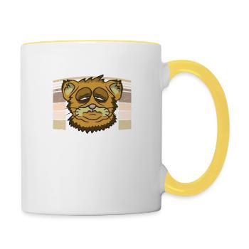 I Don't Do Mornings Morning People Cat Pet Funny - Contrasting Mug - white/yellow - Right