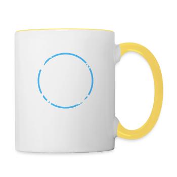 Jokes Disruptive Innovation Innovation - Contrasting Mug - white/yellow - Right