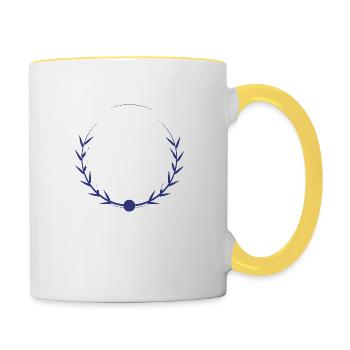 Humour Résilience et endurance Fitness fonctionnel - Mug contrasté - blanc/jaune - Droite