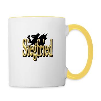Siegfried2 - Mug contrasté - blanc/jaune - Droite