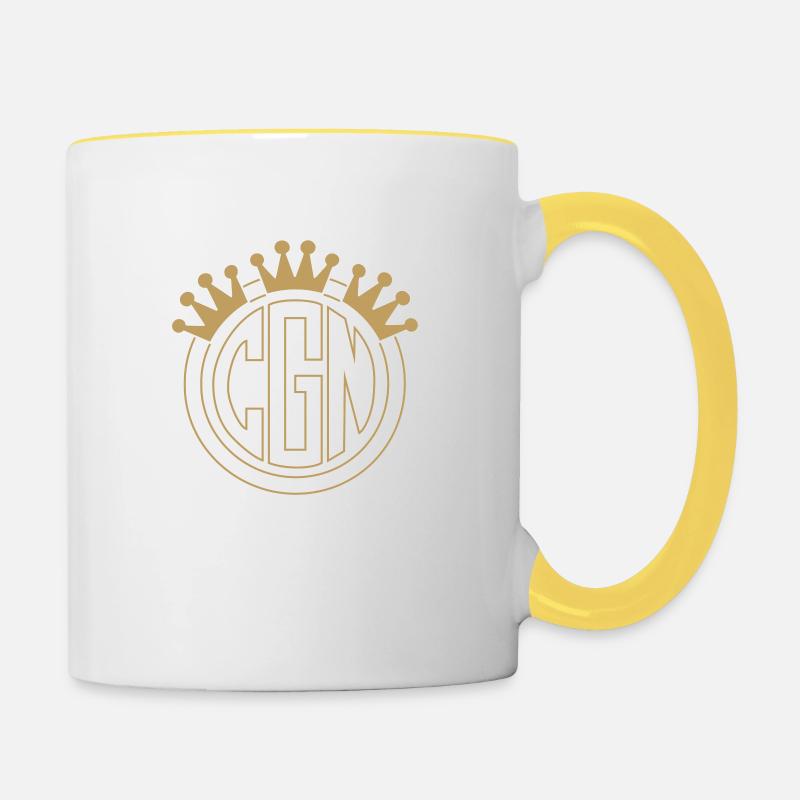 CGN Logo 4 - Contrasting Mug - white/yellow
